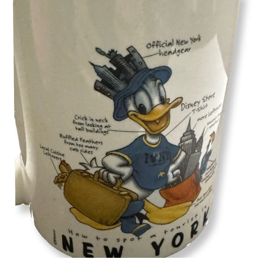 Donald Duck New York Souvenir Mug with Cartoon Design - Picture 2 of 3